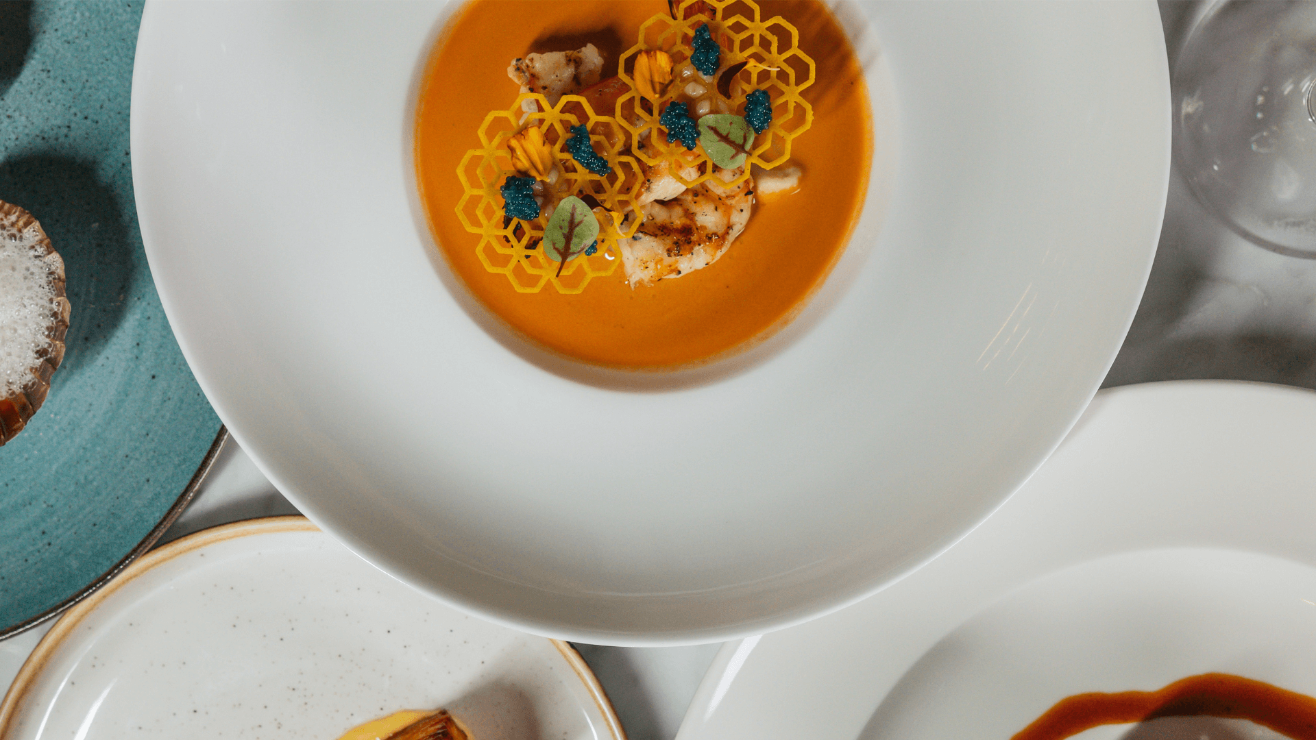 The Wolf's Charcoal Prawn Dish